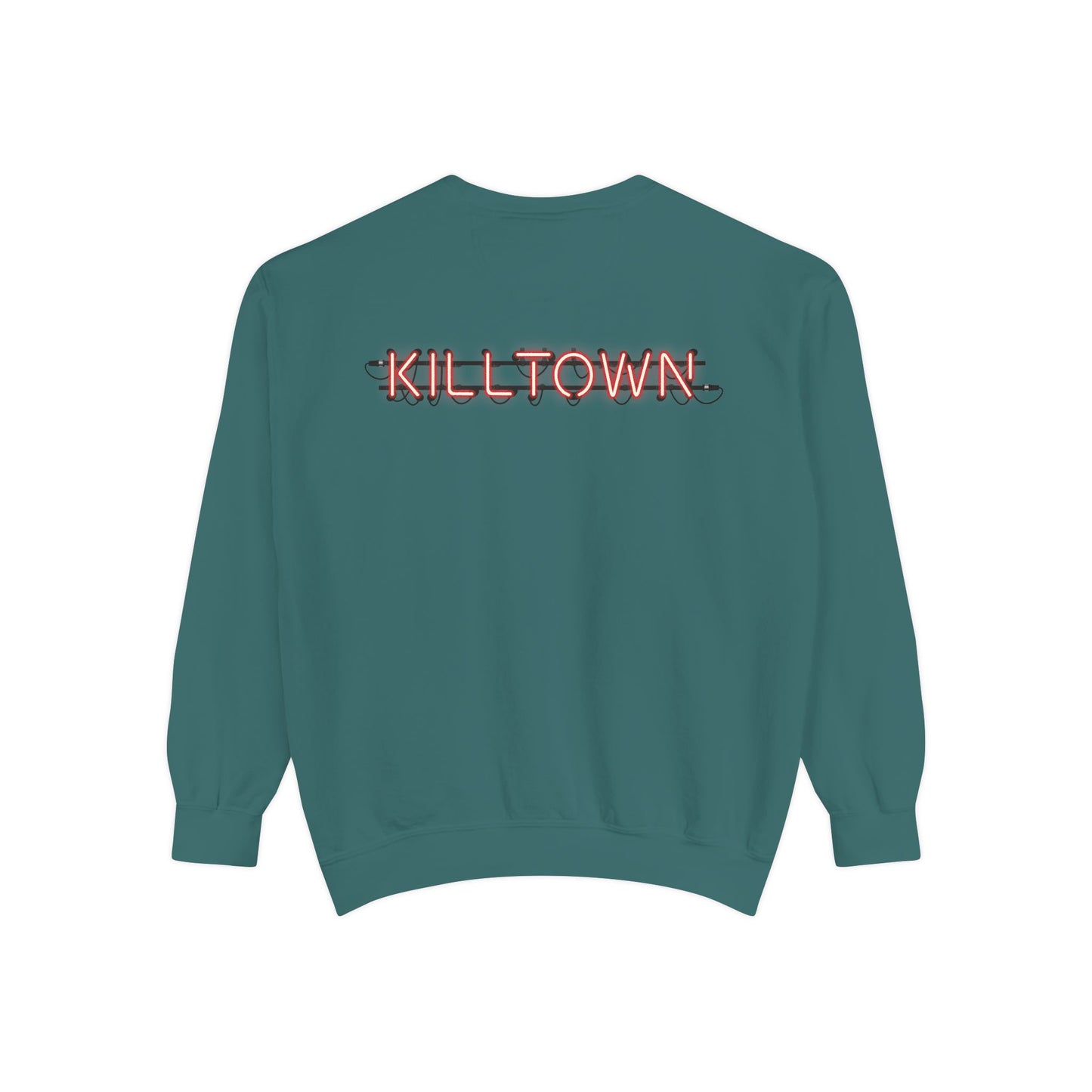 Sweatshirt — KILLTOWN Graphic Face Crewneck with Japanese Text