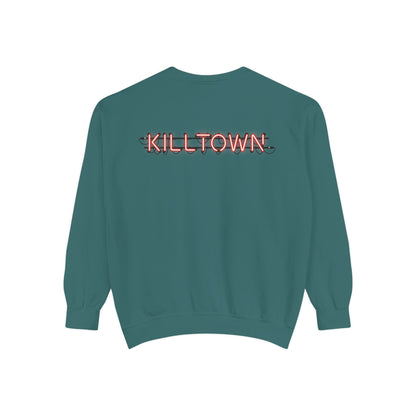Sweatshirt — KILLTOWN Graphic Face Crewneck with Japanese Text
