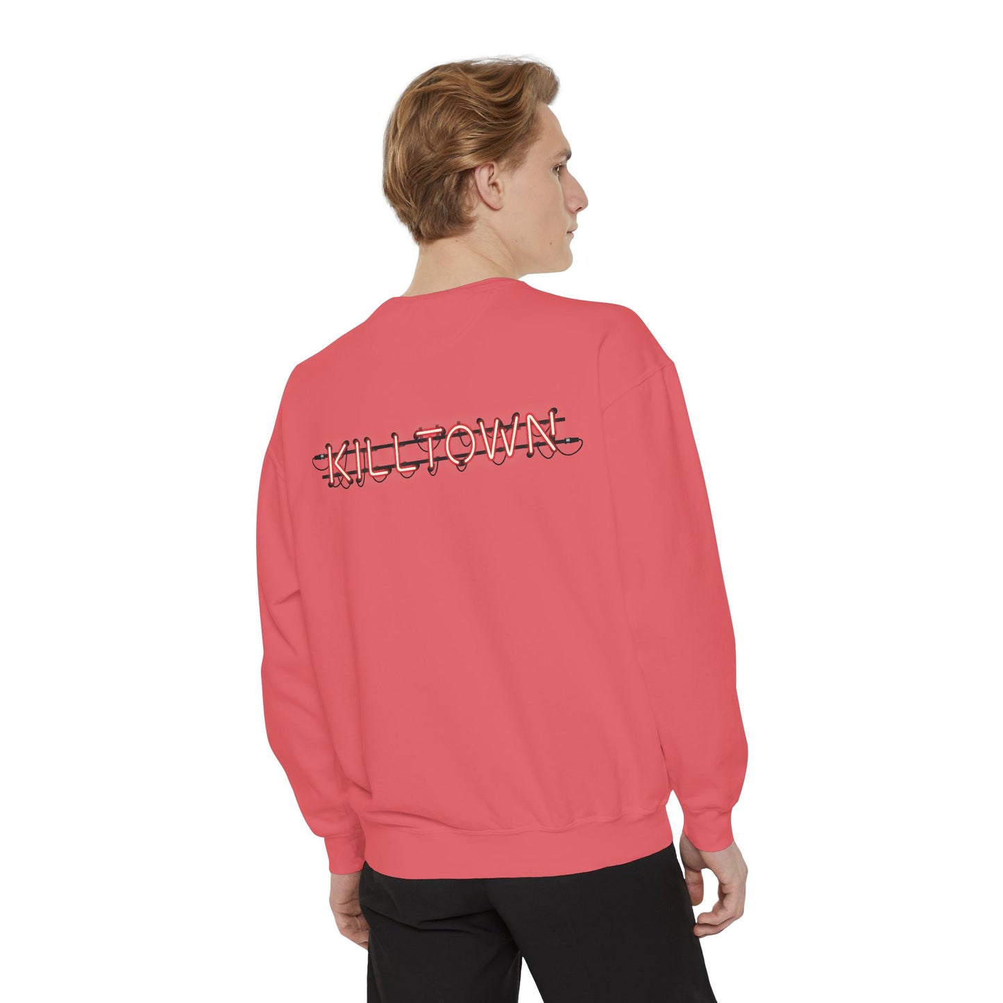 Sweatshirt — KILLTOWN Graphic Face Crewneck with Japanese Text