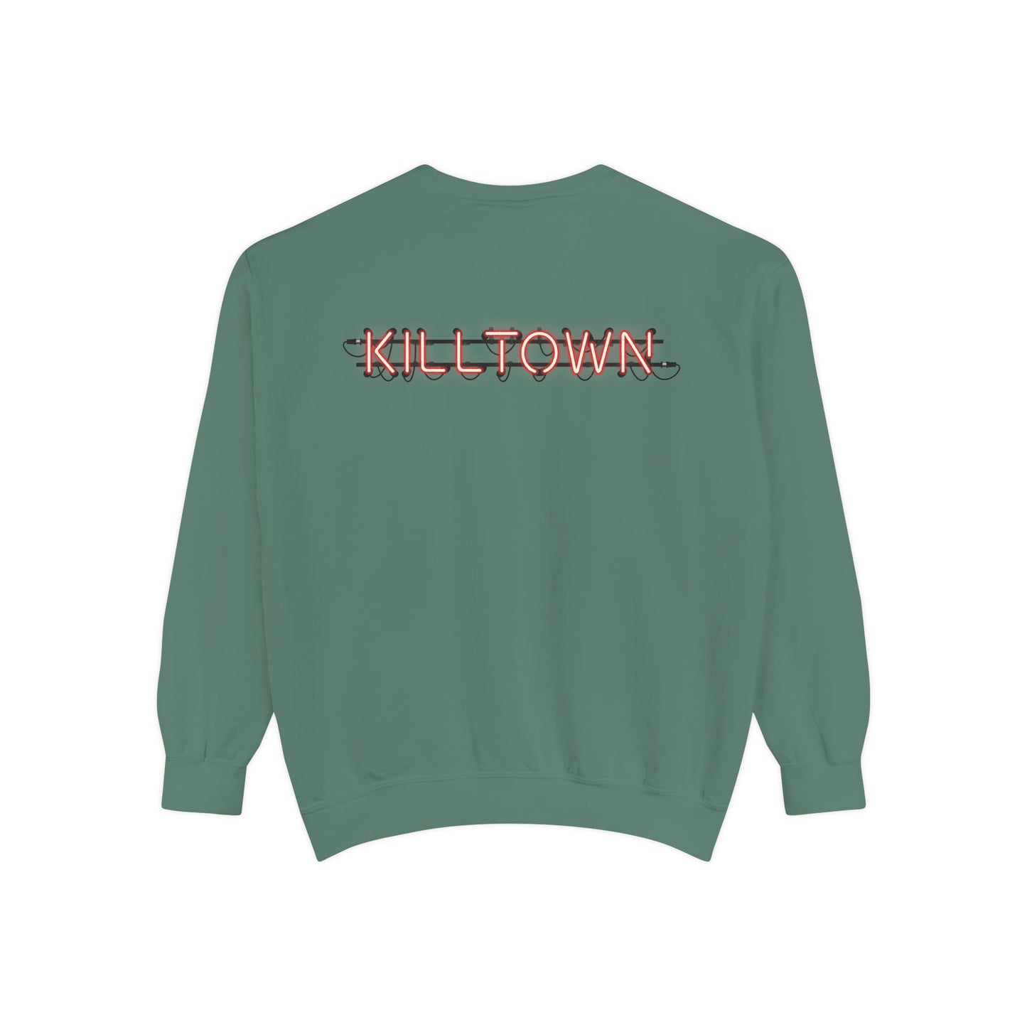 Sweatshirt — KILLTOWN Graphic Face Crewneck with Japanese Text