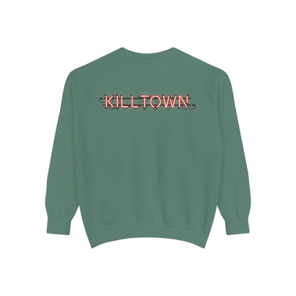 Sweatshirt — KILLTOWN Graphic Face Crewneck with Japanese Text