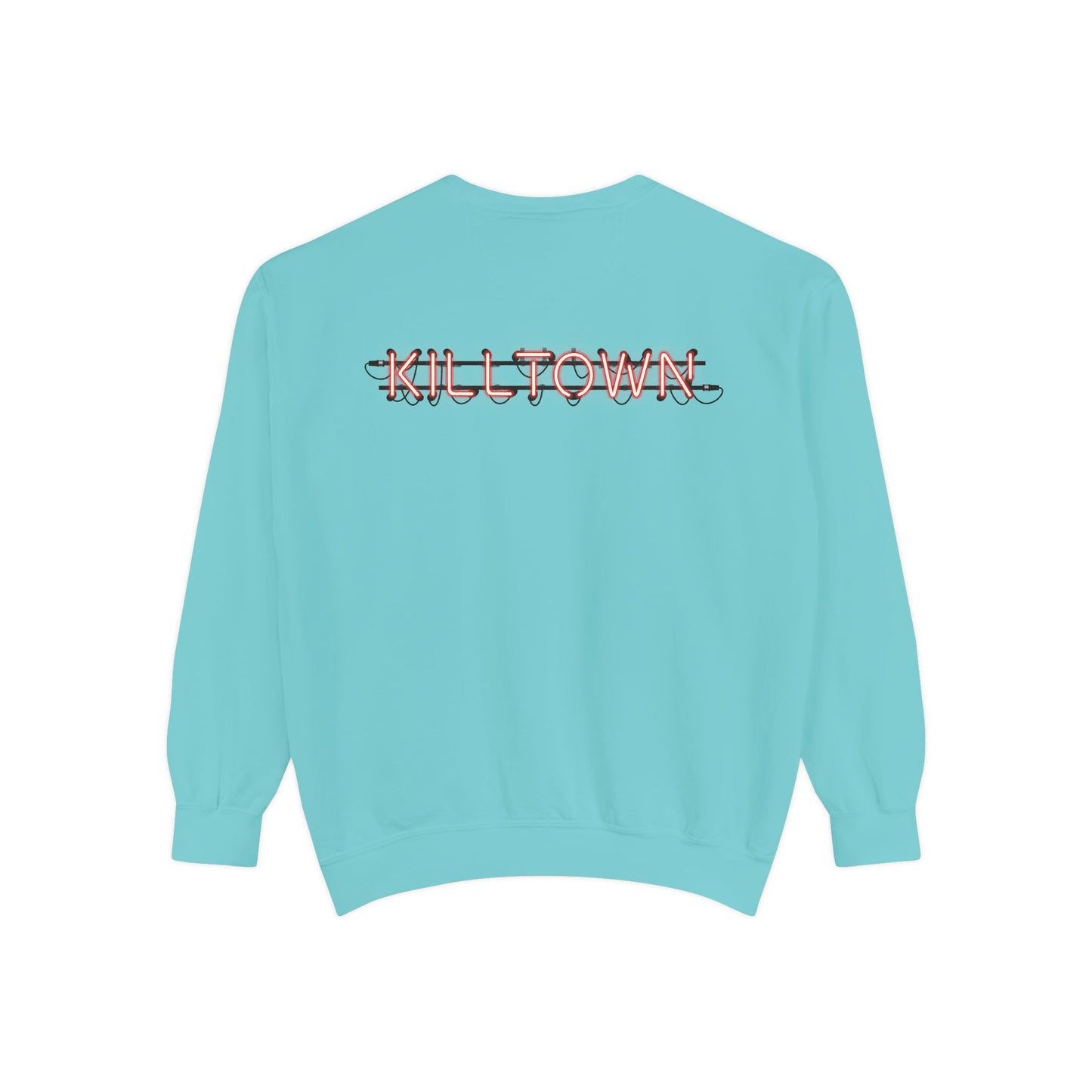 Sweatshirt — KILLTOWN Graphic Face Crewneck with Japanese Text