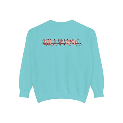 Sweatshirt — KILLTOWN Graphic Face Crewneck with Japanese Text