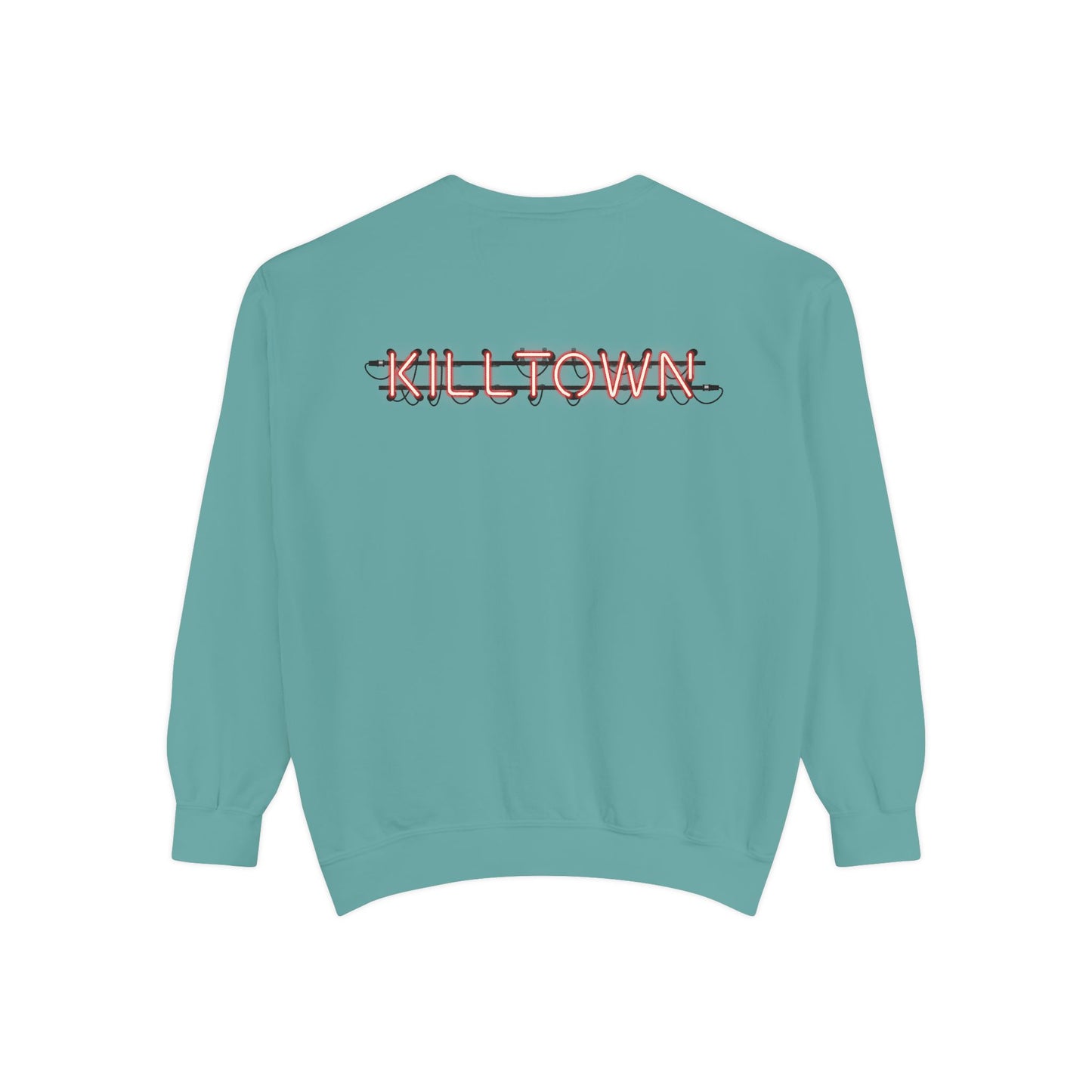 Sweatshirt — KILLTOWN Graphic Face Crewneck with Japanese Text