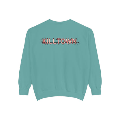 Sweatshirt — KILLTOWN Graphic Face Crewneck with Japanese Text