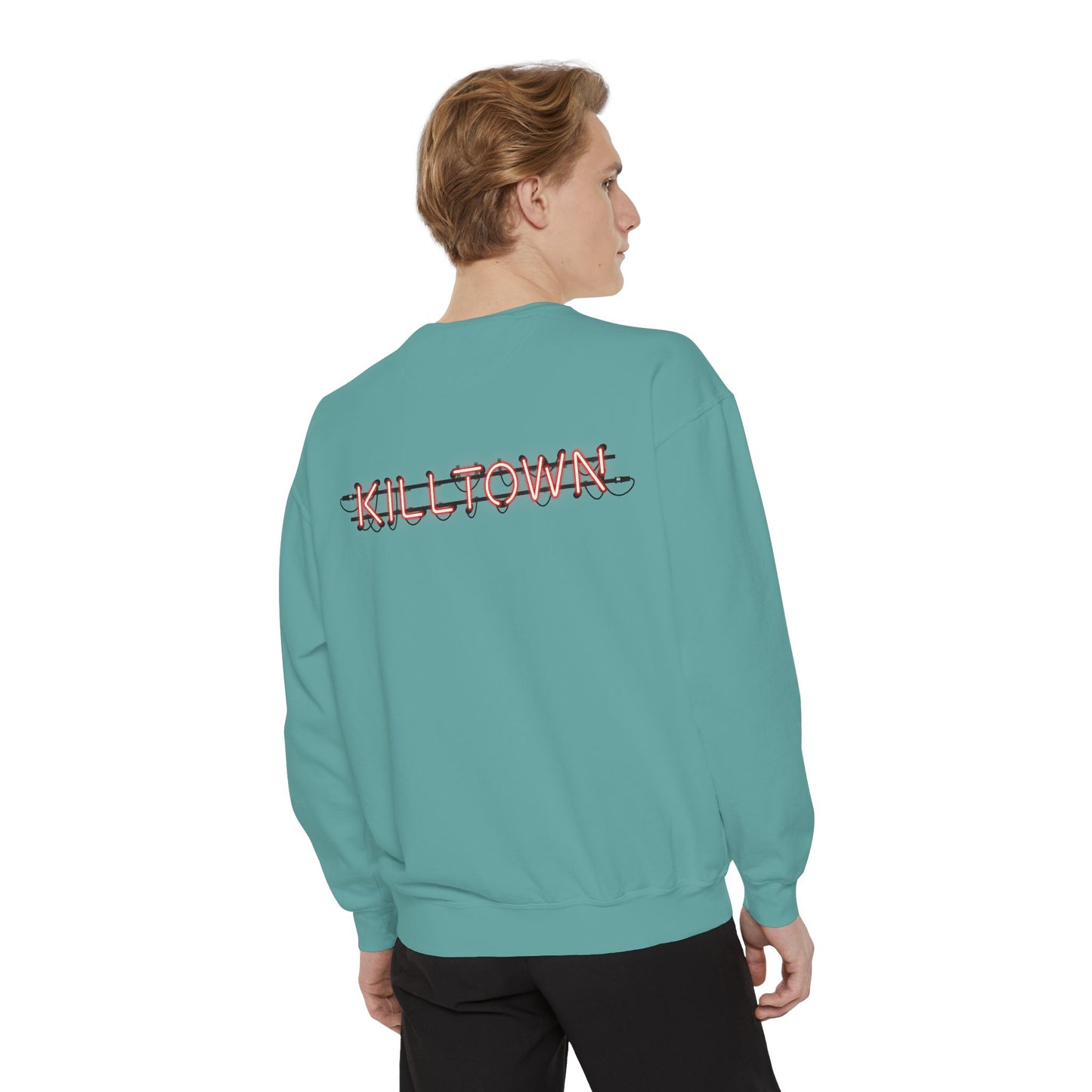 Sweatshirt — KILLTOWN Graphic Face Crewneck with Japanese Text